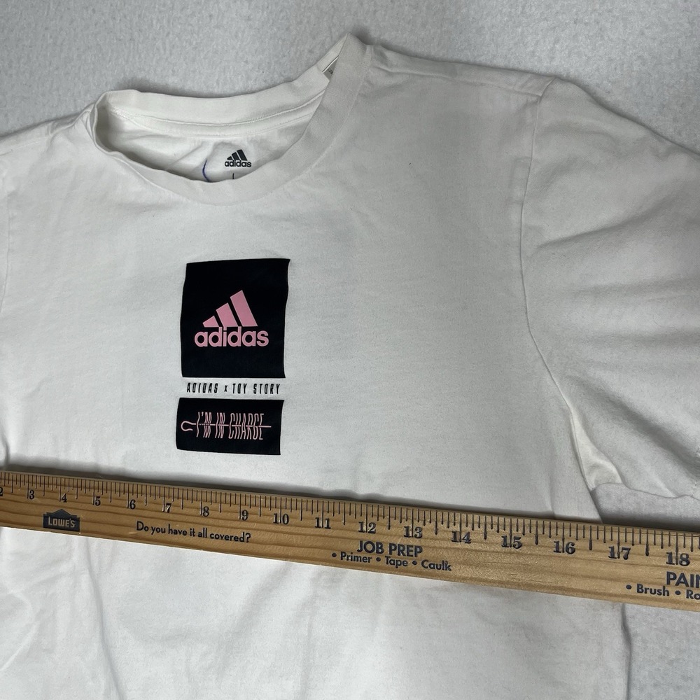 Adidas x Toy Story Youth T-Shirt Size L White Disney Pixar Kids Unisex Tee - Picture 7 of 7